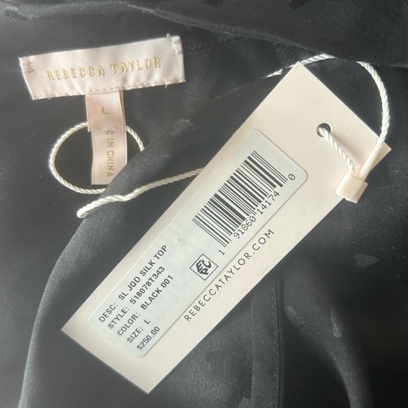 Rebecca Taylor Sleeveless Silk Jacquard Top - Picture 8 of 9